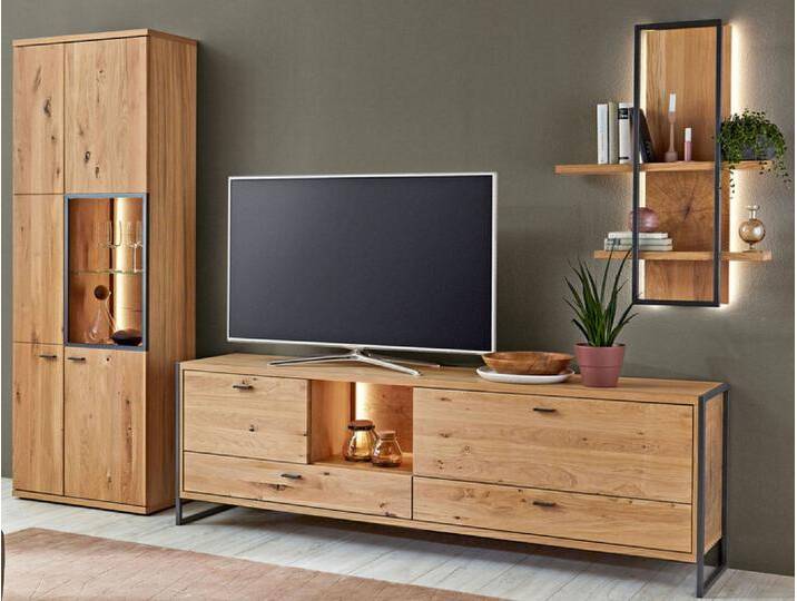 Wohnwand OTIA Alteiche bianco massiv von porta