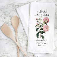 Camellia | Geschirrtuch Küchendeko Küchentuch Mehlsack Handtuch Geschenk Zur Wohnungserwärmung Hochzeitsgeschenk Hochzeits-Favorit von porterlanehome
