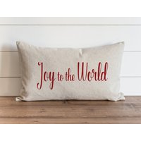 Joy To The World 16 X 26 Kissenhülle Weihnachtskissen Kissenbezug von porterlanehome