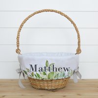 Personalisierte Osterkorbeinlagen Für Jungen Oder Mädchen | Monogramm Osterkorb Liner Baby Ostern Grünery von porterlanehome