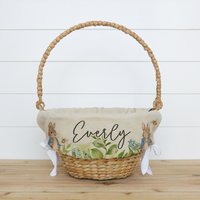 Peter Rabbit Personalisierte Ostern Korbeinsatz Monogramm Für Junge Oder Mädchen | Hase von porterlanehome