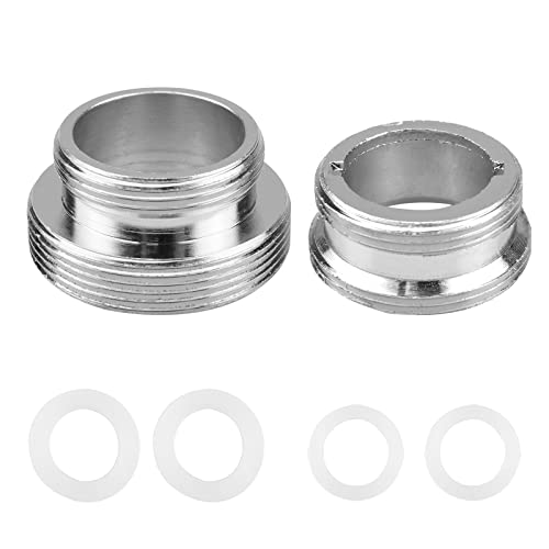 posionks 2 Stück M22 zu M24 Metall Wasserhahn Adapter M22 zu M28 Außengewinde Wasserhahn Adapter für Wasserfilter Küchenarmaturen Wassersparzierung Schläuche von posionks