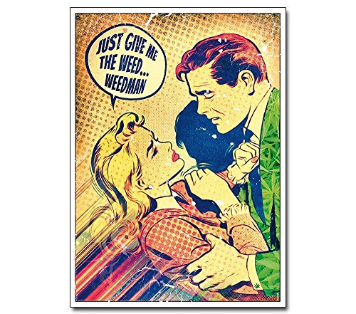Pop Art Poster - The Weedman - Retro Vintage ähnlich Roy Lichtenstein Illustration von posterdeluxe