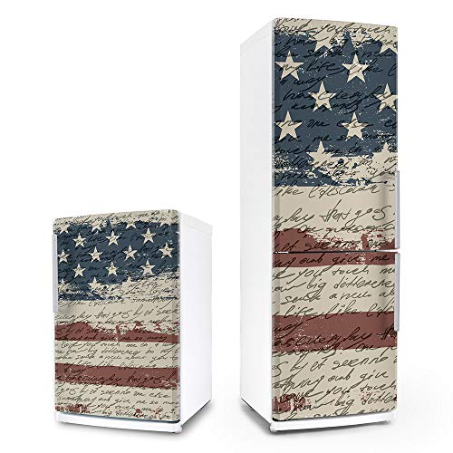 posterdeluxe 13870[C] Kühlschrank- / Spülmaschinen-Aufkleber „Shabby Chic USA“ von posterdeluxe