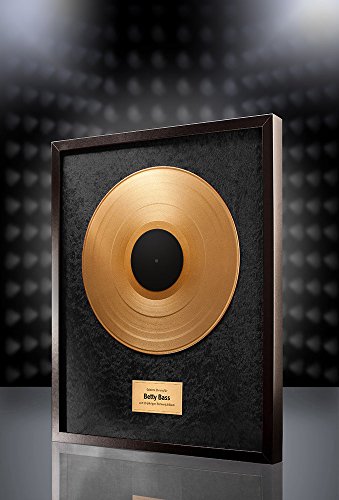 posterdeluxe Goldene Schallplatte (schwarz) - Super Geschenk für Musiker, DJs und Bands von posterdeluxe