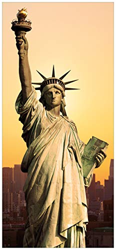posterdepot Türtapete Türposter Freiheitsstatue New York - Größe 93 x 205 cm, 1 Stück, ktt0294 von posterdepot