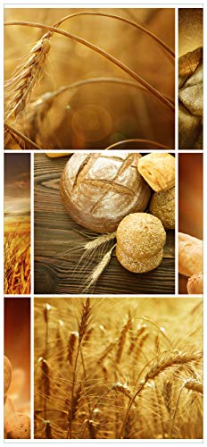 posterdepot Türtapete Türposter Getreide und Brotsorten aus Weizen - Größe 93 x 205 cm, 1 Stück, ktt0463 von posterdepot