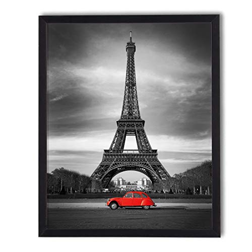 postergaleria Bild im Rahmen | Plakat | Modern | Wand Künstlerisch | Verschiedene Themen 40 x 50 cm (Eiffelturm) von postergaleria