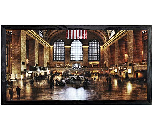 postergaleria Bild im Rahmen Plakat Modern Wand Künstlerisch Verschiedene Themen 50 x 100 cm (Grand Central Station) von postergaleria