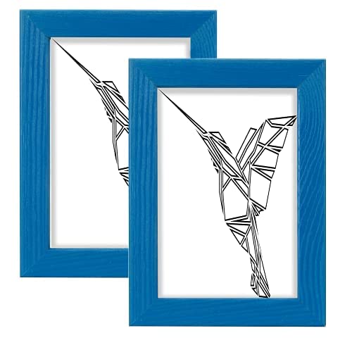 Postergaleria Bilderrahmen, Acryl, Blau, 18x24 cm von postergaleria