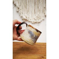 Kleine Handliche Tasse Mit Farn-Blatt, Ca. 350Ml von potteraroundtheclock