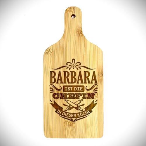 BARBARA Küchenbrett. Servierbrett aus geölten Bambusholz. Bem: 26,5x12x1cm. Robust und Langlebig. Praktisches Geschenk mit Spruch für jeden Anlass. Kann auch als Wanddekoration dienen. BARBARA Küchenbrett. Servierbrett aus geölten Bambusholz. Bem: 26,5x12x1cm. Robust und Langlebig. Praktisches Geschenk mit Spruch für jeden Anlass. Kann auch als Wanddekoration dienen. von power gift