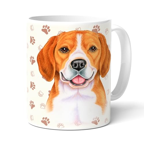 BEAGLE B (04) - Tasse mit Spruch, Kaffeetasse aus Keramik für Frauchen und Herrchen. Animal Crossing-Becher. Kaffeebecher von power gift