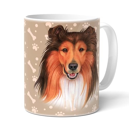 COLLIE - Kaffeetasse mit Spruch. Becher mit Hundemotiv. Tasse Teetasse, Kaffeebecher. Geschenk für Frauchen, Herrchen und alle Hunden Liebhaber. von power gift