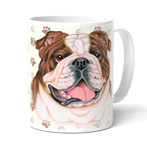 ENGLISH BULLDOG A (23) Brindle - Kaffeetasse, Becher, Teertasse aus hochwertiger Keramik. Kaffeebecher mit schöner Grafik und tollen Spruch in englischer Sprache. von power gift