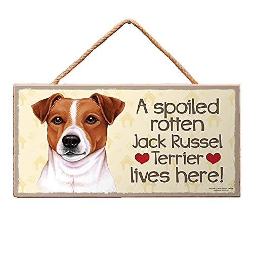 Sign with dog. Sign with cat. Haustierschild aus Holz mit Kordel. (Jack Russel Terrier) Sign with dog. Sign with cat. Haustierschild aus Holz mit Kordel. (Jack Russel Terrier) von power gift