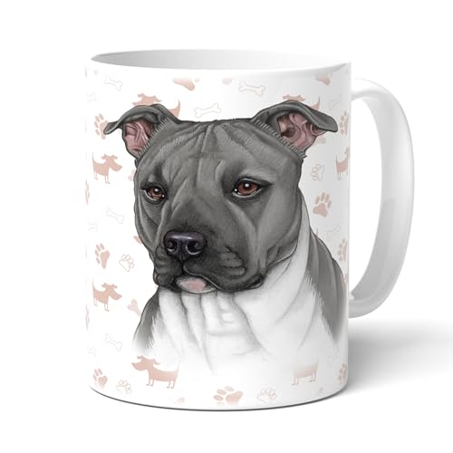 power gift PITBULL Kaffeetasse mit Spruch, Becher mit Hundemotiv. Teetasse. Geschenk für alle Pitbull Besitzer. Womöglich dein zukünftiger Lieblingsbecher. von power gift