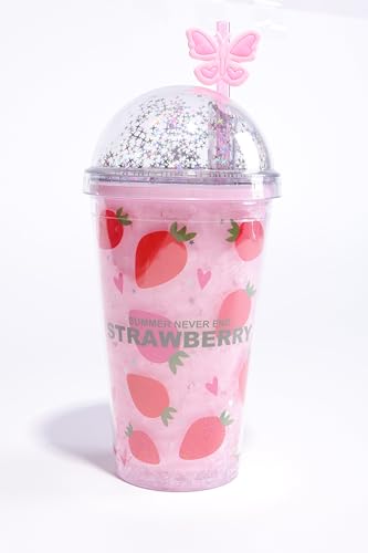 Trinkbecher FRESH mit Deckel und Halm. Wiederverwendbarer Becher. Doppelwandig. Shake. Auslaufsicherer Schraubdeckel. Schaker. Minelralwasser-, Frucht-, Saftbecher. Geschenk für alle Kinder. Trinkbecher FRESH mit Deckel und Halm. Wiederverwendbarer Becher. Doppelwandig. Shake. Auslaufsicherer Schraubdeckel. Schaker. Minelralwasser-, Frucht-, Saftbecher. Geschenk für alle Kinder. von power gift