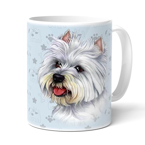 WESTIE (62) B - WEST HIGHLAND WHITE TERRIER - Kaffeetasse, Becher, Teetasse aus hochwertiger Keramik. Kaffeebecher mit schöner Grafik von power gift