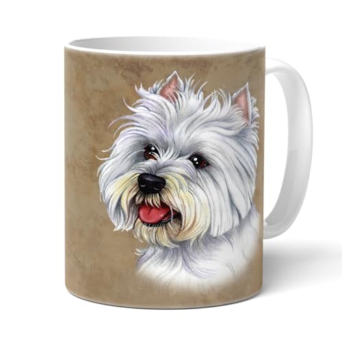 WESTIE - WEST HIGHLAND WHITE TERRIER Tasse mit Spruch und Hundemotiv. Kaffeetasse. Kaffeebecher, Teetasse. Becher. Geschenk für alle Hunden Liebhaber. von power gift