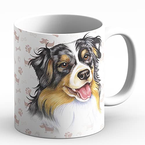 power gift AUSTRALIAN SHEPHERD - Kaffeetasse mit Hund Motiv und tollen Spruch. Becher, Keramikbecher, Teetasse. Praktisches Geschenk. von power gift