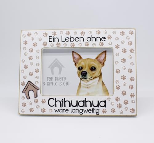 power gift CHIHUAHUA - Bilderrahmen mit Spruch. Fotorahmen zum Aufstellen oder Aufhängen. Wohnungsdekoration. Geschenk für jeden Hundehalter - Chihuahuabesitzer. power gift CHIHUAHUA - Bilderrahmen mit Spruch. Fotorahmen zum Aufstellen oder Aufhängen. Wohnungsdekoration. Geschenk für jeden Hundehalter - Chihuahuabesitzer. von power gift