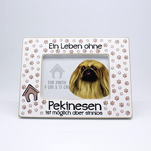 power gift Bilderrahmen mit PEKINESE Motiv und Spruch. Fotorahmen zum Aufstellen oder Aufhängen. Wohnungsdekoration. Geschenk für jeden Hundehalter. power gift Bilderrahmen mit PEKINESE Motiv und Spruch. Fotorahmen zum Aufstellen oder Aufhängen. Wohnungsdekoration. Geschenk für jeden Hundehalter. von power gift