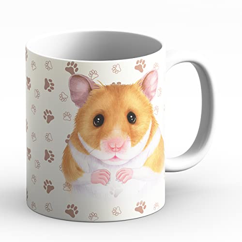 power gift Hamster Tasse für Kaffee oder Tee. Tassen mit Hamstermotiv für Ihr Tier Prefrere – perfekt für Tierliebhaber. von power gift