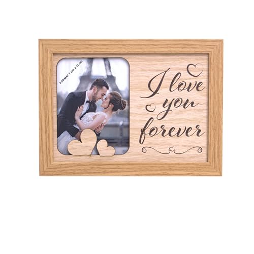 I LOVE YOU FOREVER - Bilderrahmen, Foto, Portraitrahmen. Fotorahmen zum Aufstellen oder Aufhängen. Geschenk für jeden Anlass. von power gift