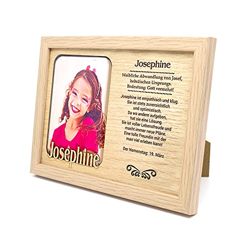 power gift JOSEPHINE - Bilderrahmen mit Namen. Fotorahmen stehend und hängend. Foto, Porträtrahmen mit Namensbedeutung, Baby- Namen, Namenstag, Geschenk für jeden Anlass. Wohnungsdekoration. power gift JOSEPHINE - Bilderrahmen mit Namen. Fotorahmen stehend und hängend. Foto, Porträtrahmen mit Namensbedeutung, Baby- Namen, Namenstag, Geschenk für jeden Anlass. Wohnungsdekoration. von power gift