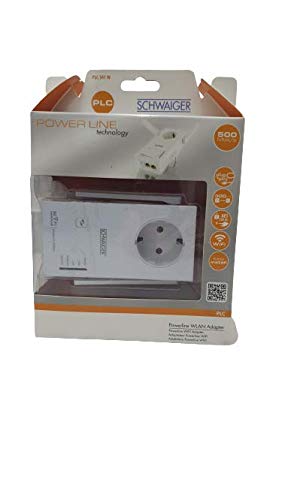 Netzwerk Adapter mit Steckdose Powerline WLAN WiFi Adapter max. 500 mbit/s Netzwerk Adapter mit Steckdose Powerline WLAN WiFi Adapter max. 500 mbit/s von power line