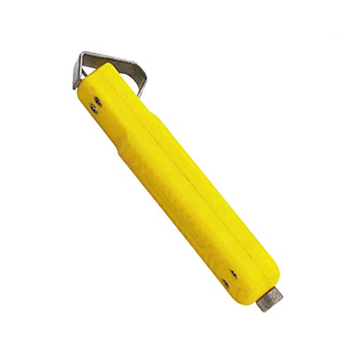 Powertool Abisolierzange Kabelschneider Kabelmesser Demontage Werkzeug zum Abisolieren und Demontagen aller Kabel von 4–70 mm Durchmesser, gelb von Homry