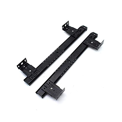 power tool Tastaturschienen, verstellbar, unter dem Schreibtisch, Computerschieber, Halter (schwarz, kaltgewalzter Stahl) von power tool