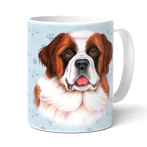 BERNHARDINER Kaffeetasse mit Spruch. Tasse. Geschenk für Frauchen, Herrchen und alle Hunden Besitzer. Teetasse. Becher. Kaffeebecher. von power gift