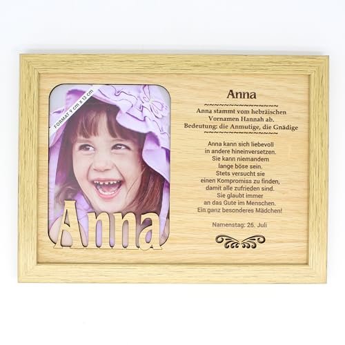 power gift ANNA - Bilderrahmen Holz, Deko Bilder mit Rahmen, Fotorahmen stehend und hängend - Für dein Zuhause, Picture Frame, Deko Wohnzimmer, Fotografie, Porträt, Tolles Geschenk. von power gift