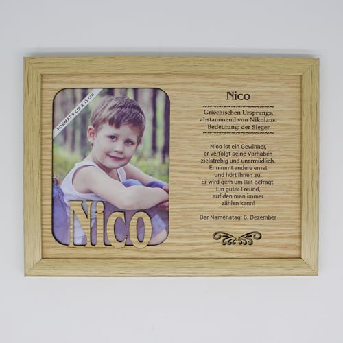 power gift NICO - Bilderrahmen Holz, Deko Bilder mit Rahmen, Fotorahmen - Für dein Zuhause. Einzigartiges Geschenk für jeden Anlass. von power gift
