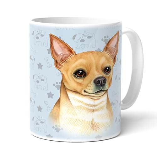 CHIHUAHUA (15) Kaffeetasse mit Spruch. Becher mit Hundemotiv. Kaffeebecher, Teetasse. Tasse. Geschenk für alle Hunden Liebhaber. von power gift