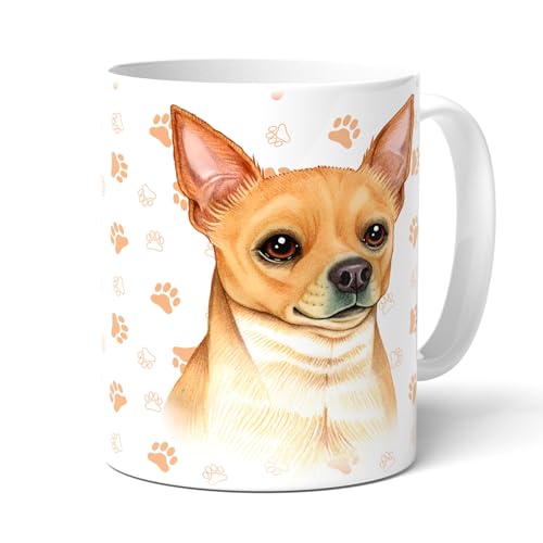 CHIHUAHUA (14) - Kaffeetasse mit Spruch. Becher mit Hundemotiv. Teetasse, Tasse, Kaffeebecher. Praktisches Geschenk für Frauchen, Herrchen und alle Hunden Liebhaber. von power gift
