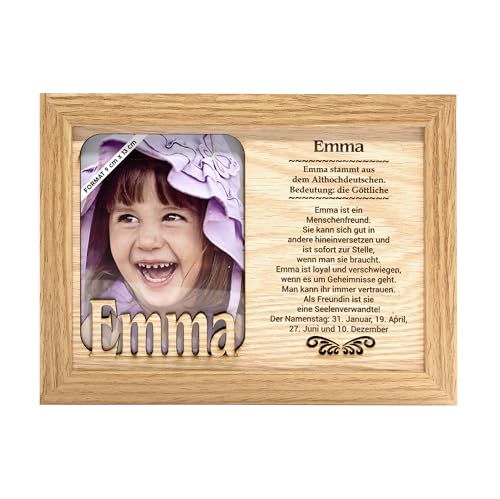 EMMA - Bilderrahmen. Bild mit Rahmen, Fotorahmen stehend oder hängend - Für dein Zuhause, Picture Frame, Deko Wohnzimmer, Fotografie, Foto, Bild, Porträt, Portrait. von power gift