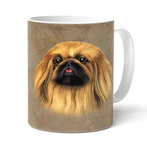 PEKINESE Kaffeebecher, Tasse mit Spruch. Kaffeetasse. Geschenk für Frauchen, Herrchen und alle Hunden Liebhaber und Besitzer. von power gift