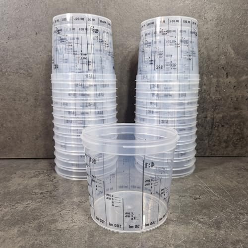 powerpreis24 25 Stück Farbmischbecher Mischbecher mit Skala 385 ml Einwegmischbecher Messbecher (0,18€/Stück) powerpreis24 25 Stück Farbmischbecher Mischbecher mit Skala 385 ml Einwegmischbecher Messbecher (0,18€/Stück) von powerpreis24