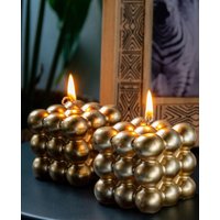 Kleine Bubble Cube Kerze, Kerze in Spezieller Box, Dekorative Luxus Hochzeitsgeschenk, Perfektes Geschenk Für Sie Oder Ihn von poyahome