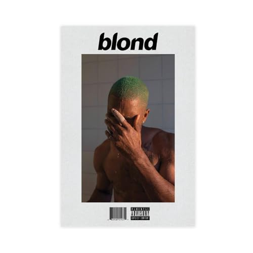 ppARK Frank Ocean Poster, Blonde Album Cover Leinwand Druck für Raum Ästhetische Wandkunst Schlafzimmer Schlafsaal Dekor 16x24 Zoll Ungerahmt von ppARK