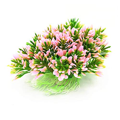 ppactvo Aquarium Pflanzen Echt Aquarium Pflanzen Simulation Blume Wasserpflanzen Aquariumpflanzen Bunt Wasserpflanzen Aquarium Künstlich Pflanzen Aquarium pink von ppactvo