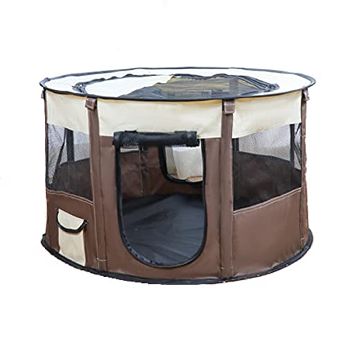 ppactvo Katzen Zelt Wasserdicht Tippi Hundezelt Schön Katzenzelt Outdoor Tipi Zelt Outdoor Für Belüften Sie Immer Haustier Eigenes Nest Im Sommer Kühl X-Large,Coffee von BOENTA