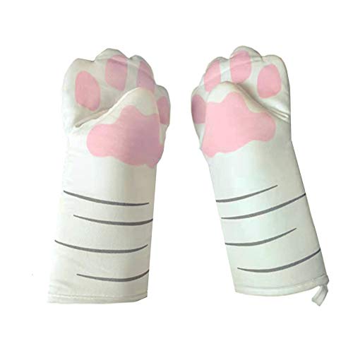 ppactvo Topflappen Backofenhandschuhe Doppel Ofen Handschuh Personalisierte Ofen Handschuhe Katze Pfote Handschuhe Kochen Handschuhe A,One Size von ppactvo