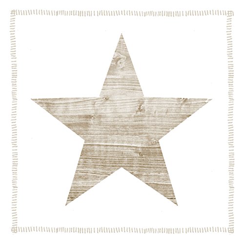 PPD Star Fashion Taupe Servietten, 20 Stück, Tischservietten, Tissue, Taupe / Weiß, 33 x 33 cm, 1331849 von Paperproducts Design