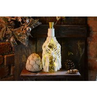 Windlicht Leuchtflasche Makramee Boho Macramee von ppicture