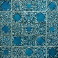 25 Fliesen Mit Ornamenten, Türkis Nr.2 von pracowniazona