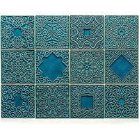 Fliesen 12 Ornamente, Türkis Nr.2 von pracowniazona